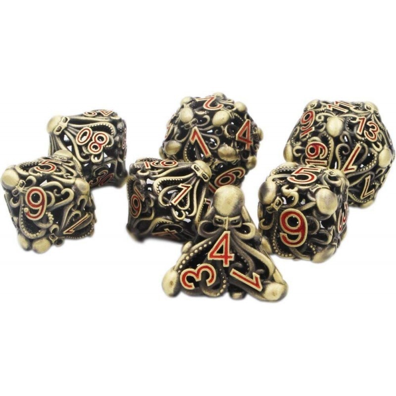 DND Metal Dice Set Hollow Mind Flayer Octopus 7-Die Bronze Set for Call of Cthulhu Dungeons and Dragons - (HZAR) $57.37 Game ... DND Metal Dice Set Hollow Mind Flayer Octopus 7-Die Bronze Set for Call of Cthulhu Dungeons and Dragons - (HZAR) $57.37 Game ...