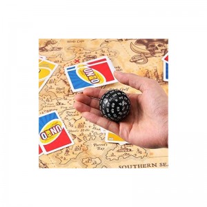 Single 100 Sided Polyhedral Dice D100 Game Dice with White Numbers 100 Sided Cube with Black Pouch 45 mm (Black) $17.26 Game ...