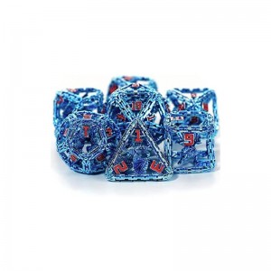 Metal DND Dice Set - Imprisoned Dragon Core Metal Dice Set for Role Playing Games (RPG) - Beautiful & Intricate Polyhedral DN...