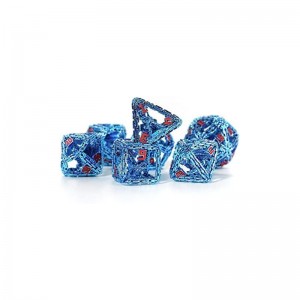Metal DND Dice Set - Imprisoned Dragon Core Metal Dice Set for Role Playing Games (RPG) - Beautiful & Intricate Polyhedral DN...