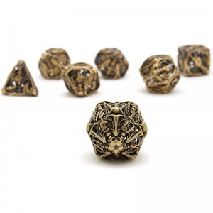 7-Piece Metal dice Set Skull Hollow Metal DND dice Set Suitable for Role Playing Dungeons and Dragons D&D dice $49.32 Game Ac...