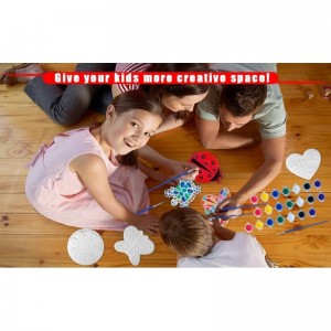 5PCS Painting Stepping Stones for Kids Craft Kit Arts and Crafts Kit for 4-12 Kids Art Supplies Fun Outdoor Toys Kids Art/Act...