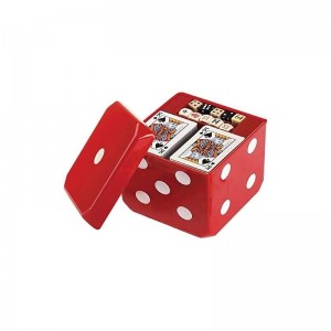 6-IN-1 Dice Cube Game Set - - Board Game and Casino Set – Includes Chess Checkers and Backgammon 2 Decks of Playing Cards Pok...