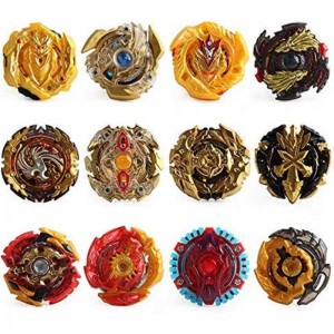 12 Pcs Gyros Burst Turbo Gyros Top Evolution Metal Fusion Burst Gyro Toy Battle Gyro Battling Tops Game Set with 12 Spinning ...