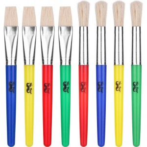 Mr. Pen- Paint Brushes for Kids 8 Pcs Toddler Paint Brushes Chubby Paint Brushes Flat Paint Brush Kids Paint Brush Set Washab...