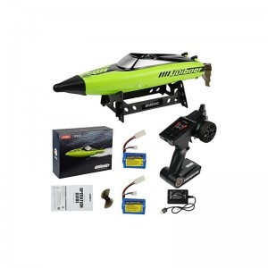 RC Boat for Kids and Adults 25km/h High Speed Remote Control Boat for Pool & Lake 2.4 GHZ Fast Racing Boats with 2 Rechargeab...