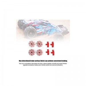 RC Brake Disc 1:7 Scale Remoted Control Aluminum Alloy Wheel Brake Disc Drift Model RC Car Decor Accessories for Unlimited De...