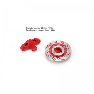 RC Brake Disc 1:7 Scale Remoted Control Aluminum Alloy Wheel Brake Disc Drift Model RC Car Decor Accessories for Unlimited De...