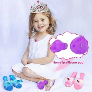 Princess Dress Up Shoes and Jewelry Boutique Pretend Play Toy Set for Little Girls Princess Accessories Set with Jewelry Fash...
