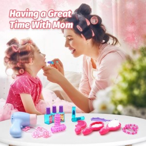 Toddler Piano Vanity Set with Mirror and Stool/Pretend Makeup Accessories Toys for 3 4 5 Year Old Girls Princess Play Set Bea...