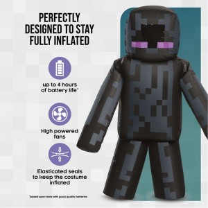 Kid's Minecraft Inflatable Enderman Costume $78.44 Kids' Costumes