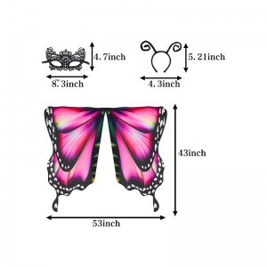 Butterfly Wings for Girls Butterfly Costume for Kids Halloween Costume with Mask and Headband $22.81 Kids' Costumes