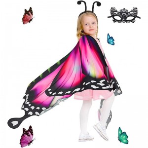Butterfly Wings for Girls Butterfly Costume for Kids Halloween Costume with Mask and Headband $22.81 Kids' Costumes
