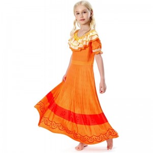 Kids Isabela Mirabel Dress Costume Pepa Cosplay Princess Dress Dolores Costume Skirt Outfits Halloween Suit for Girls $19.91 ...