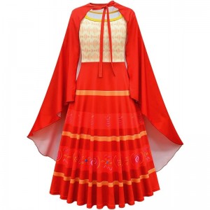Girls Mirabel Costume Dolores Isabella Dress Madrigal Cosplay Outfits Princess Party Dress Halloween Dress Up Suit $50.82 Kid...