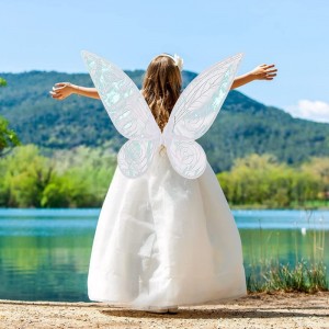 Butterfly Fairy Wings Costume Set Sparkle Angel Wing and Cute Elf Ears for Halloween Cosplay Party for Kids Girls Women $34.9...