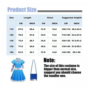 Addiso Costume Cosplay Dress Up Outfit with Bag Gloves for Girls Kids Halloween $34.88 Kids' Costumes
