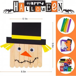 Halloween Crafts Kits for Kids Unfinished Arts and Crafts Supplies DIY Halloween Toys Gifts Childrens Wood Craft Kits for Hom...