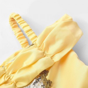 Girls Princess Layered Dress Off Shoulder Sequin Costume with Accessories $67.60 Kids' Costumes