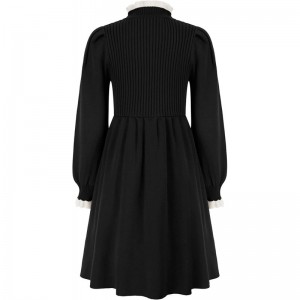 Girls Sweater Dresses Cute Long Sleeve Fall Winter Knit Dress $34.19 Kids' Costumes