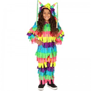 Bright and Fun Multicolor Pi?ata Halloween Costume for Boys / Girls - Unisex Sizing $94.12 Kids' Costumes