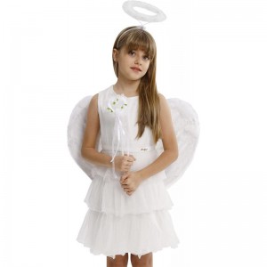 Angel Wings and Halo Kids Teens Girls Women Adult Halloween Costume for Women Headband Dress Up & Pretend Play $32.06 Kids' C...