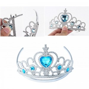Princess Elsa Dress up Party Accessories Princess Dress up Jewelry Play Toy Set for Girls Party Favors Set - Elsa Crown Tiara...