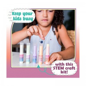 Kids Lip Balm Making Craft Kit with Natural Ingredients - Makes a Great Girls Lip Gloss Set - Great Birthday Gifts for 8 9 10...